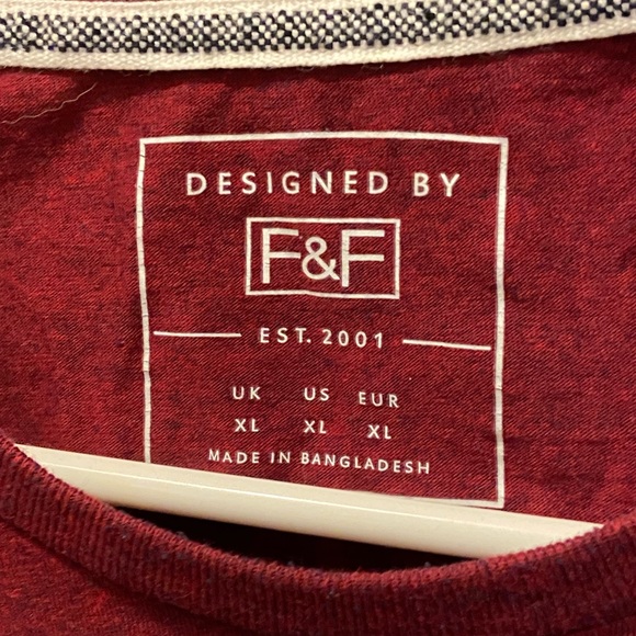 F&F High End NYC The Concrete Jungle Deep Red Men’s Streetwear XL T-Shirt - Picture 3 of 3